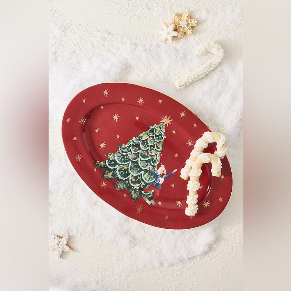New Anthropologie Home New York City Ballet The Nutcracker Stoneware Platter